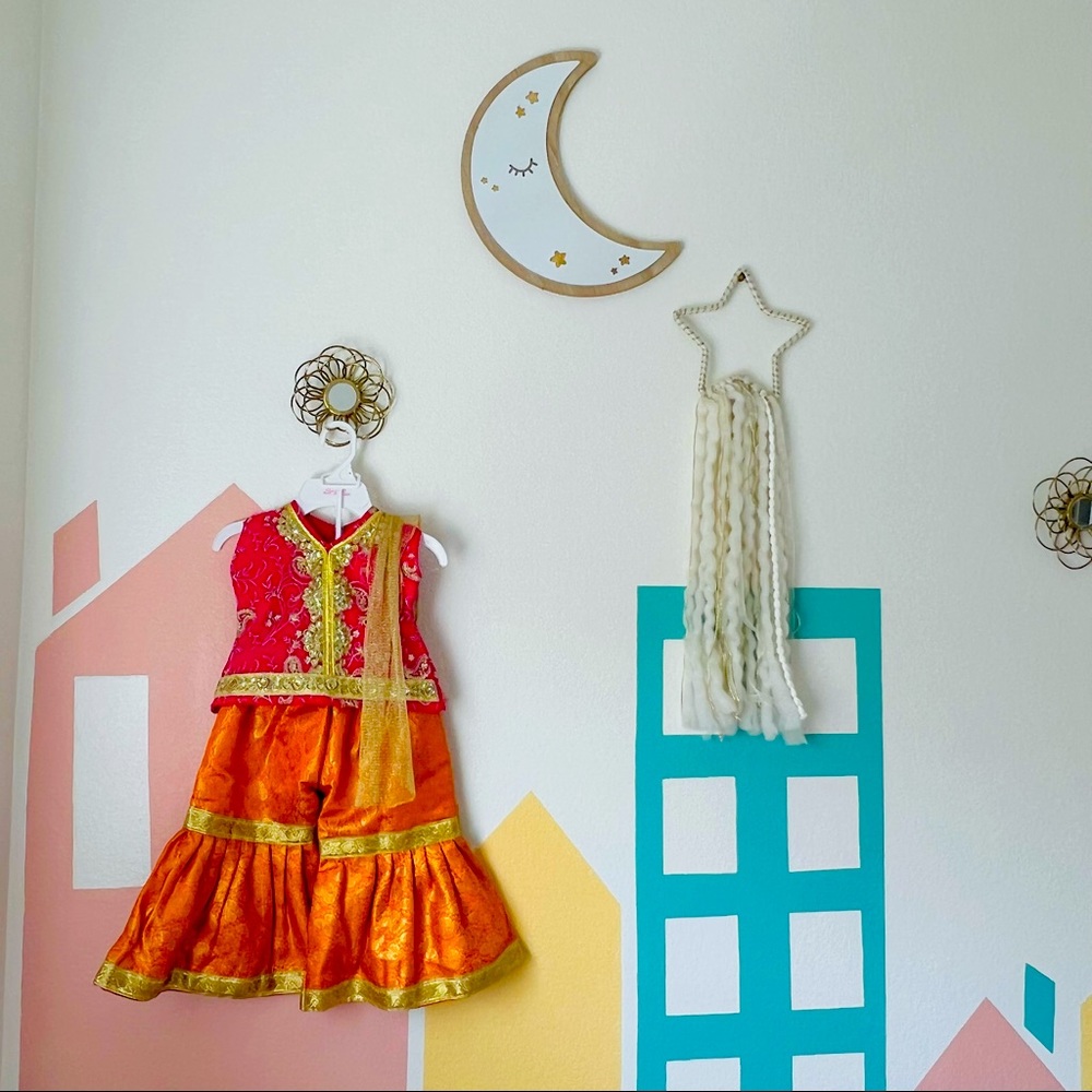BRAND NEW!! Toddler girls Traditional Gharara dress (size: 2T)